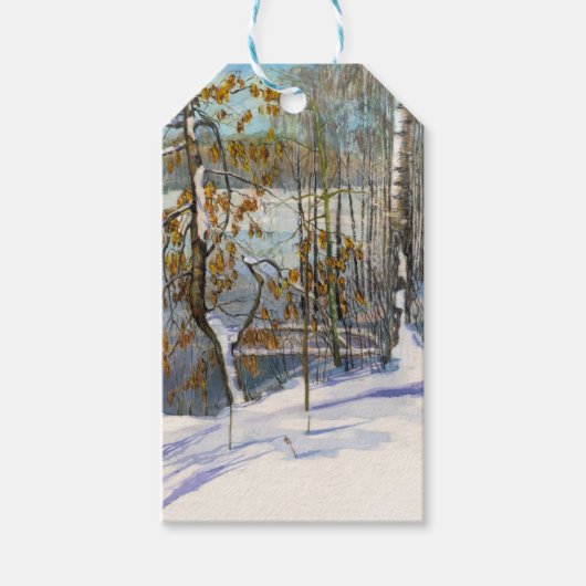 Étiquettes-cadeau Neige (Devant)