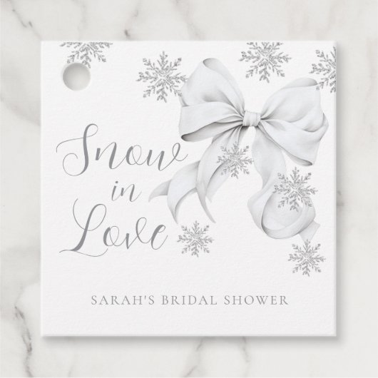 Étiquettes Cadeau Neige en amour (Devant)