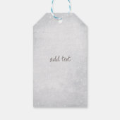 Étiquettes-cadeau Neige rose Arbre Vert (Dos)