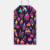 Étiquettes-cadeau Neon Birthday Sweets (Devant)