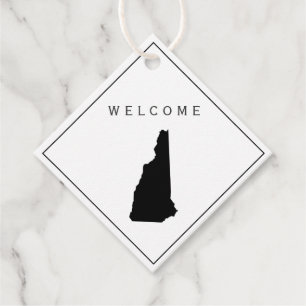 Étiquettes Cadeau New Hampshire Welcome Bag cadeau Tag Mariage Weend