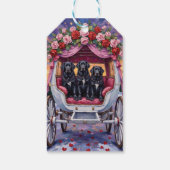 Étiquettes-cadeau Newfoundland Dog Valentine's Day  (Dos)