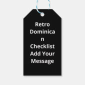 Étiquettes-cadeau Nice Naughty Dominican Christmas List  (Dos)