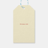 Étiquettes-cadeau N'importe quel âge Retro Mascot Bowling Anniversai (Dos)