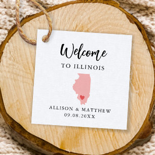 Étiquettes Cadeau N'Importe Quel Sac D'Accueil Mariage Color Illinoi