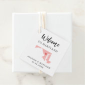 Étiquettes Cadeau N'importe quel sac d'accueil Mariage couleur Maryl (En situation)