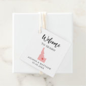 Étiquettes Cadeau N'Importe Quel Sac D'Accueil Mariage Idaho Couleur (En situation)