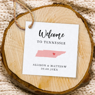 Étiquettes Cadeau N'importe quelle couleur Tennessee Mariage Welcome
