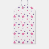 Étiquettes-cadeau Ninja Filles guerrières rose et violet Anniversair (Dos)