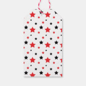 Étiquettes-cadeau Ninja Warriors Boys Black & Red Anniversaire (Dos)