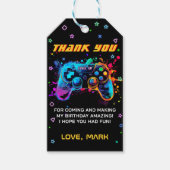 Étiquettes-cadeau Niveau du jeu vidéo Haut de l'arcade Anniversaire (Devant)