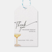 Étiquettes-cadeau Noce de perles et Prosecco : un déjeuner champenoi (Dos)