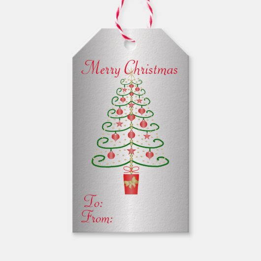 Étiquettes-cadeau Noël (Devant)