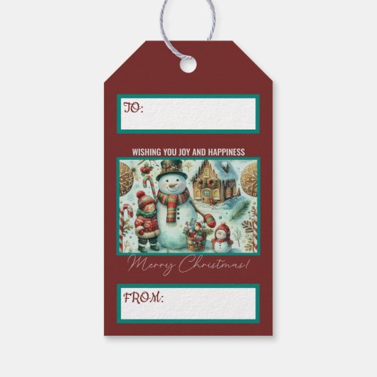 Étiquettes-cadeau Noël (Dos)