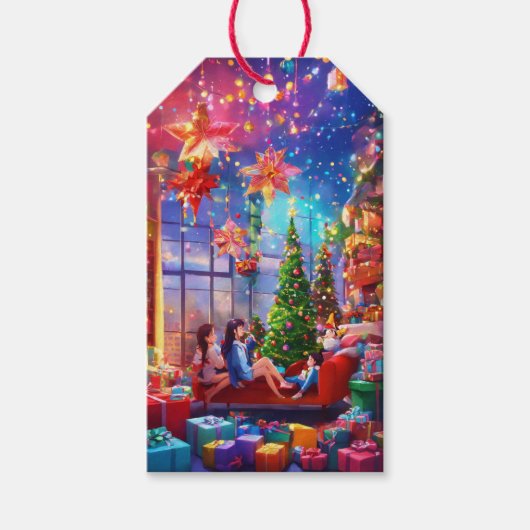 Étiquettes-cadeau Noël (Devant)