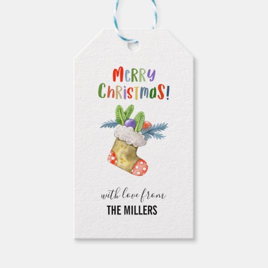 Étiquettes-cadeau Noël (Devant)
