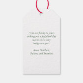 Étiquettes-cadeau Noël à New York, Architecture Skyline (Dos)