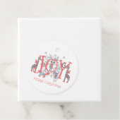 Étiquettes Cadeau Noël Animaux d'hiver (En situation)