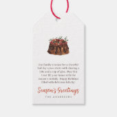 Étiquettes-cadeau Noël Aquarcouleur gâté (Devant)