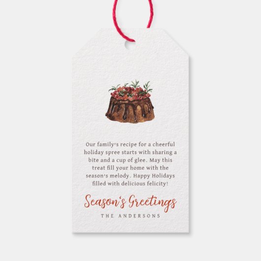 Étiquettes-cadeau Noël Aquarcouleur gâté (Dos)