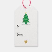 Étiquettes-cadeau Noël Arbre Joyeux Noël (Dos)
