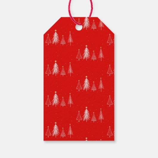 Étiquettes-cadeau Noël Arbre vectoriel Joyeux Noël (Dos)