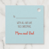 Étiquettes Cadeau Noël au cacao chaud (Dos)