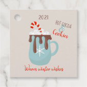 Étiquettes Cadeau Noël au cacao chaud (Devant)