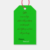 Étiquettes-cadeau Noël avec chat (Dos)