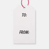 Étiquettes-cadeau Noël berger allemand (Dos)