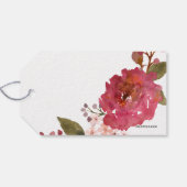 Étiquettes-cadeau Noël Bouquet vintage (Dos (Horizontal))