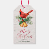 Étiquettes-cadeau Noël cardinal personnalisé (Dos)