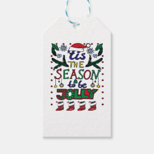 Étiquettes-cadeau Noël C'Est La Saison