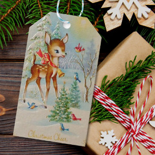 Étiquettes-cadeau Noël Cheer Deer