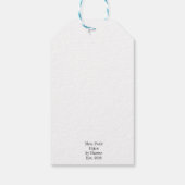 Étiquettes-cadeau Noël Chinoiserie Ginger Jar Topiary (Dos)