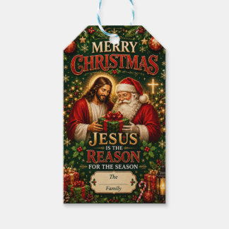 Étiquettes-cadeau Noël chrétien | Jésus est la raison