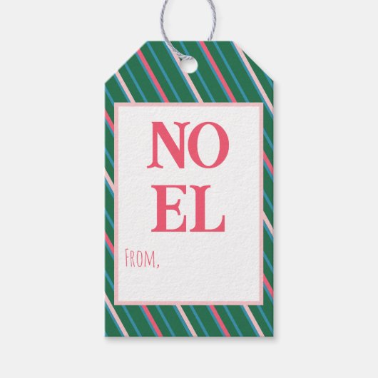 Étiquettes-cadeau Noël chrétien réversible mignon (Devant)