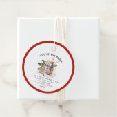 Étiquettes Cadeau Noël classique de la bombe à chocolat chaud (En situation)