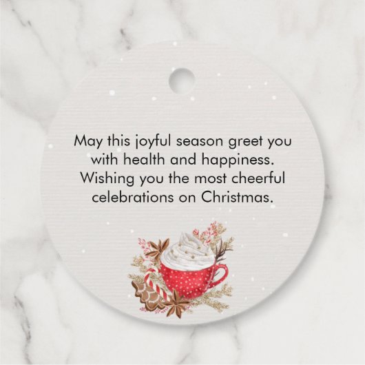 Étiquettes Cadeau Noël Cookie cadeau Baked with Love (Dos)