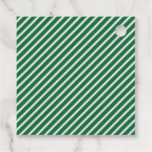 Étiquettes Cadeau Noël Cookie Exchange Party Festive Vert (Dos)