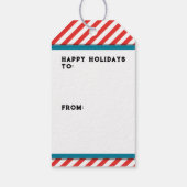 Étiquettes-cadeau Noël de Badminton (Dos)
