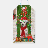 Étiquettes-cadeau Noël de chien dalmate (Dos)