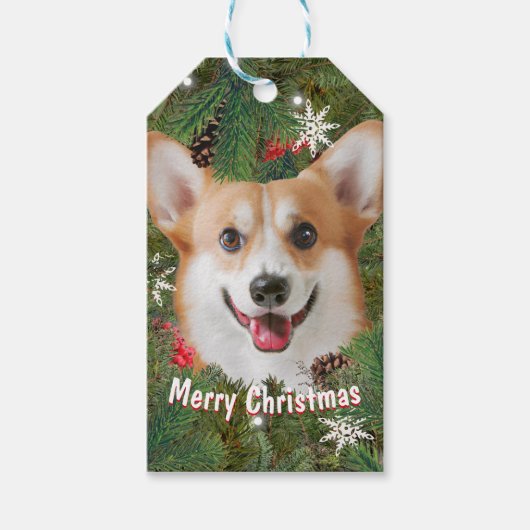 Étiquettes-cadeau Noël de Corgi (Devant)