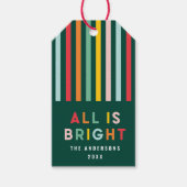 Étiquettes-cadeau Noel de famille simple et moderne (Devant)