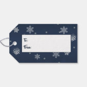 Étiquettes-cadeau Noël de la forêt d'hiver (Dos (Horizontal))