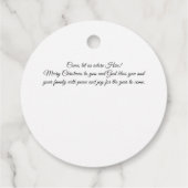 Étiquettes Cadeau Noël de la Nativité mignonne (Dos)