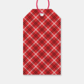 Étiquettes-cadeau Noël de la photo de vacances rouges (Dos)