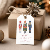 Étiquettes-cadeau Noël de mignon Noisette rouge