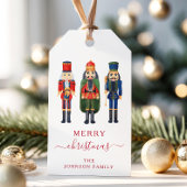 Étiquettes-cadeau Noël de mignon Noisette rouge