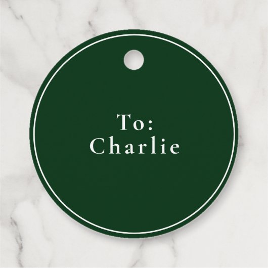 Étiquettes Cadeau Noël de Mme Claus Traite vert Noël (Dos)